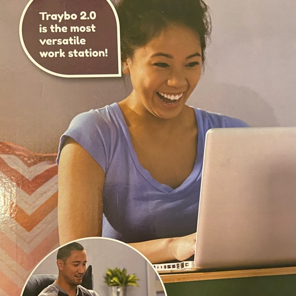 NWT🏷️ Cozy Bamboo Laptop Tray😌💻👩🏼💻 - Picture 4 of 9